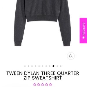 Navy Quarter Zip Pullover Sweatshirt